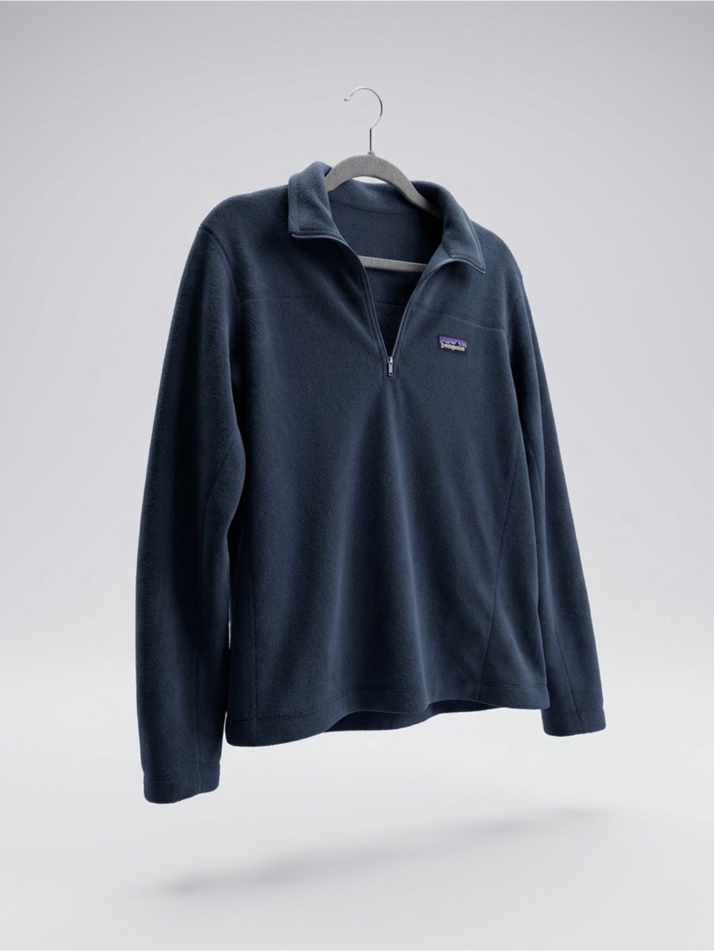 Patagonia Navy Blue Quarter-Zip Fleece Pullover